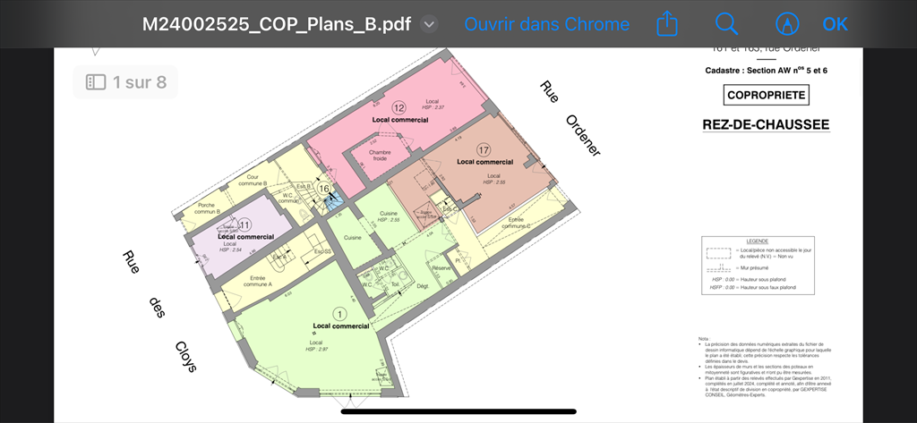 Vente Commerce Paris 18 75018